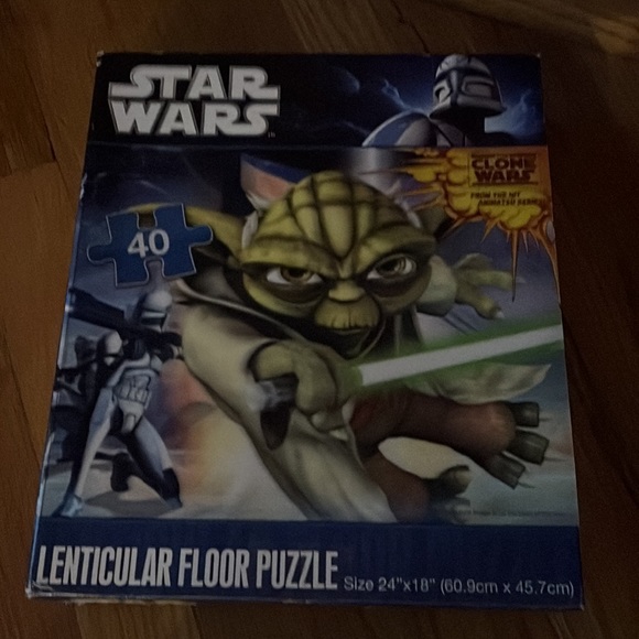 Star Wars Clone Wars 40 Pc Lenticular Puzzle 24x18" - Used (Cardinal) - Picture 8 of 8